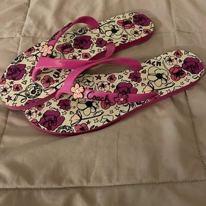 Coach flip flops